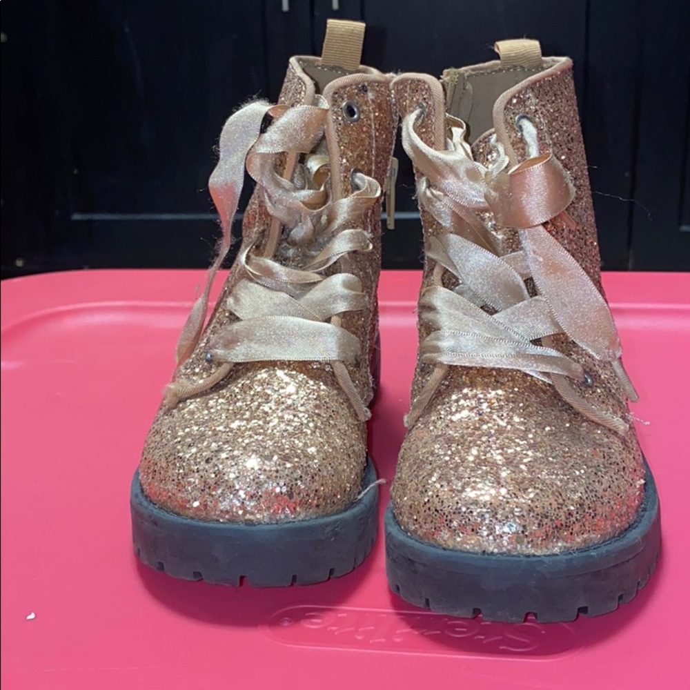 Glitter ankle boots for girls